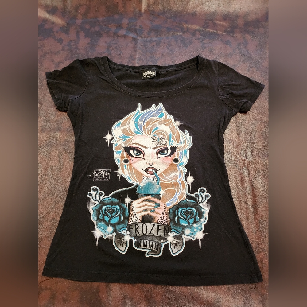 Lowbrow art company Elsa shirt